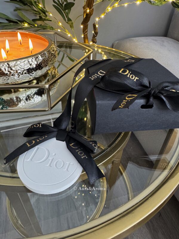 Dior inspired car and home hanging air freshener perfect gift present anniversary and birthday - Black Ribbon - Image 3