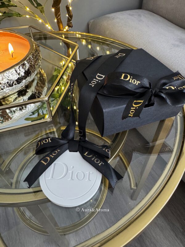 Dior inspired car and home hanging air freshener perfect gift present anniversary and birthday - Black Ribbon - Image 2