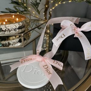 Dior inspired car and home hanging air freshener perfect gift present anniversary and birthday - pink ribbon
